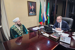 Муфтий Камиль хазрат встретился с главой Ютазинского района