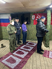 Встреча с военнослужащими 394 мотострелкового полка 127 мотострелковой дивизии