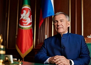 Муфтий Шейх Равиль Гайнутдин поздравил Раиса Республики Татарстан Рустама Нургалиевича Минниханова с днем рождения